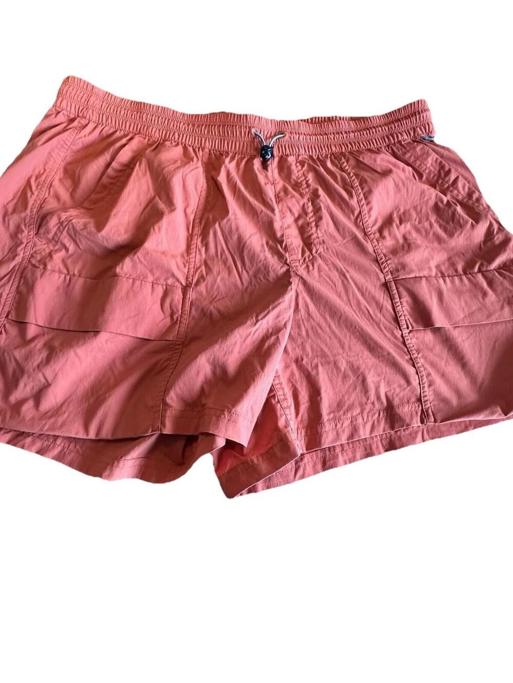 REI Co Op  Shorts Trailmade Womens Orange Hiking Gorp Camp Outdoor Nylon Sz Xl